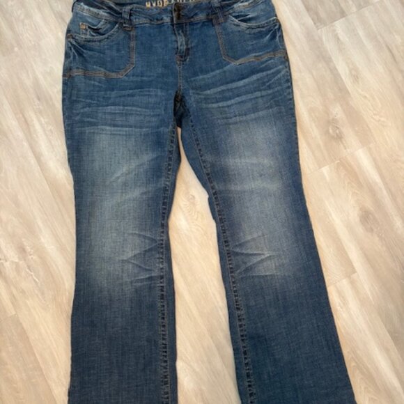 Y2K HYDRAULIC bootcut jeans - size 18 - Picture 2 of 6